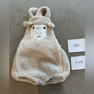 Baby Boden fuzzy lambs romper